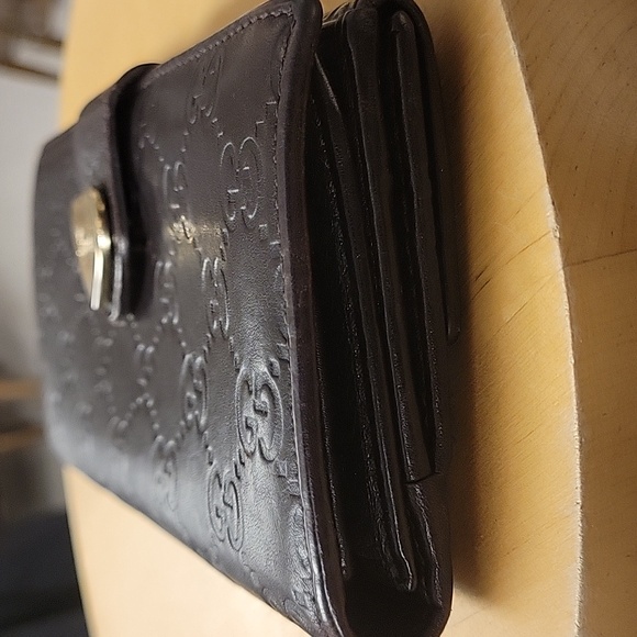 Authentic GUCCI Wallet Double Sided Wallet Ladies Heart Plat - Picture 4 of 8